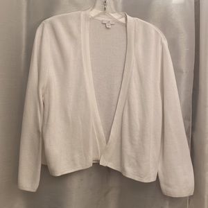 J. Jill white sweater cardigan C1